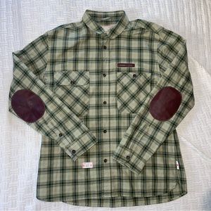 Marshall Artist Modern Tailoring Men’s Designer Plaid Long‎ Sleeve Button Up